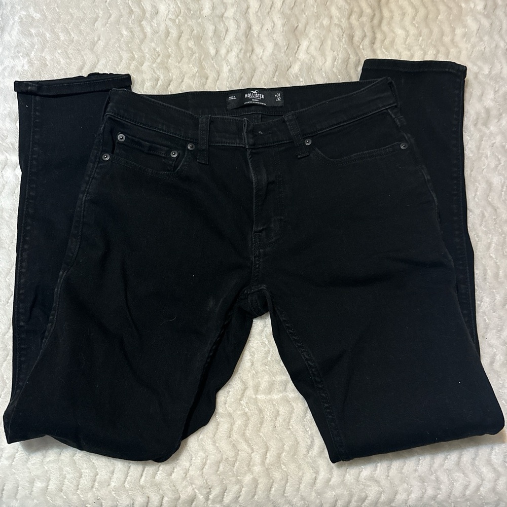 black hollister pants